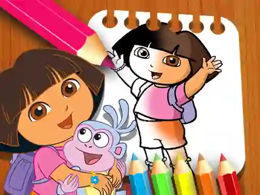 Игра Dora the Explorer the Coloring Book онлайн