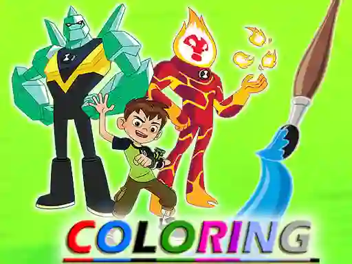 Игра Ben 10 Coloring онлайн
