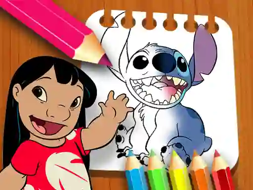 Игра Lilo and Stitch Coloring Book онлайн