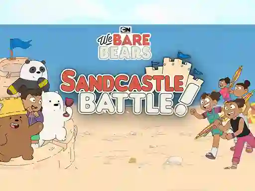 Игра Sandcastle Battle! We Bare Bears онлайн
