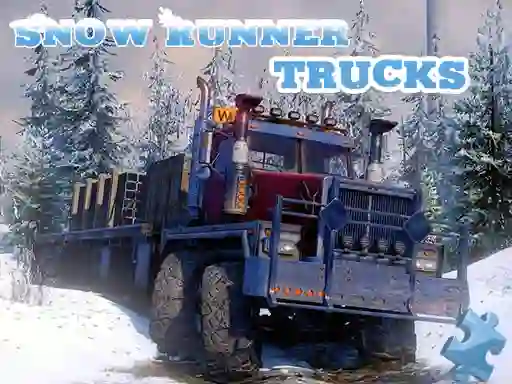 Игра Snow Runner Trucks Jigsaw онлайн