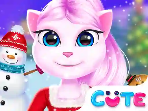 Игра Angela Christmas Decor Game онлайн