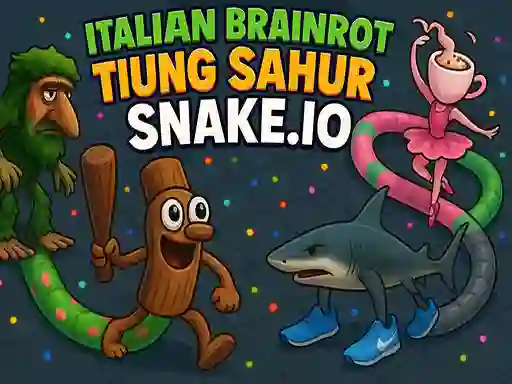 Игра Italian Brainrot Tung Sahur Snake.io онлайн