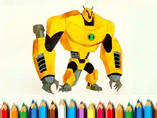 Игра Ben10 Monsters Coloring book онлайн