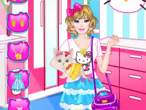 Игра Barbie With Kitty онлайн