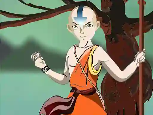 Игра Avatar Aang DressUp онлайн