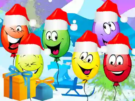 Игра Christmas Balloons Bursting онлайн
