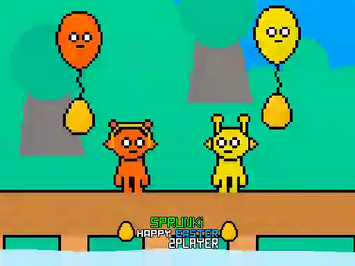Игра Sprunki Happy Easter 2Player онлайн