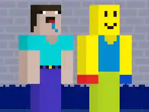Игра NoobLOX Rainbow Friends онлайн