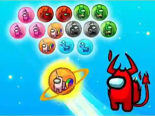 Игра Among BubbleShooter онлайн
