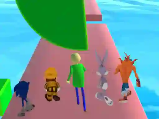Игра Fun Race 3D baldi's basics онлайн