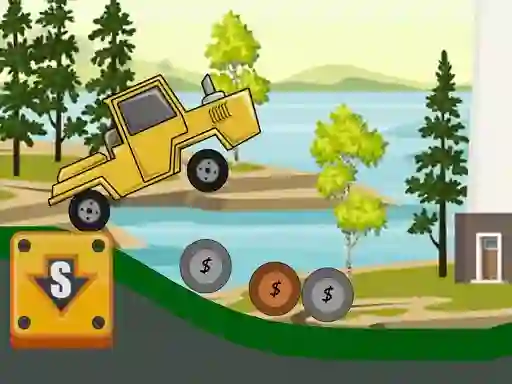 Игра Hill Climb Tractor 2D онлайн