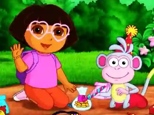 Игра Dora Kids Puzzles онлайн