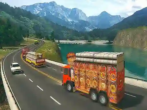 Игра Indian Cargo Truck Gwadar Port Game онлайн
