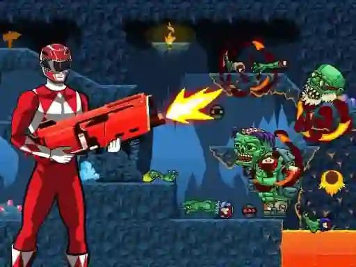 Игра Power Rangers shoot Zombie онлайн