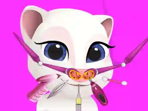 Игра Little Angela Nose Doctor онлайн