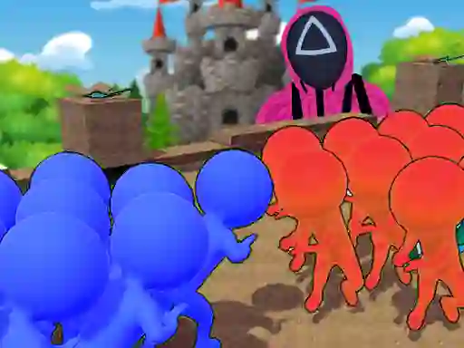 Игра Squid Game Crowd Pusher онлайн