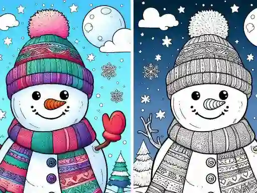 Игра Coloring book Winter онлайн