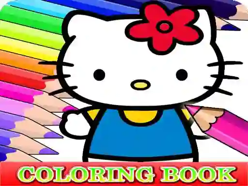 Игра Coloring Book for Hello Kitty онлайн