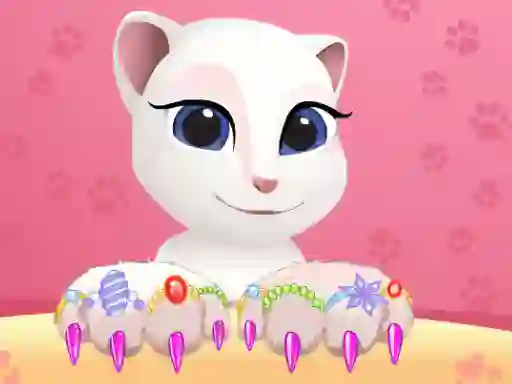 Игра Talking Tom Angela Great Manicure онлайн