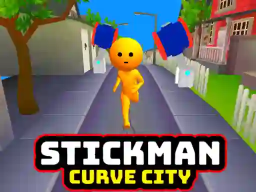 Игра Stickman Curve City онлайн