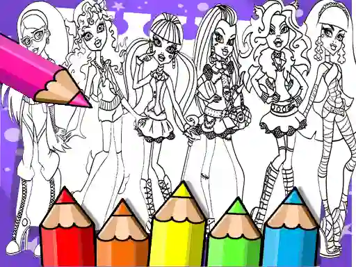 Игра Monster High Coloring Book онлайн