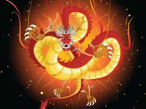 Игра Chinese Dragons Coloring онлайн