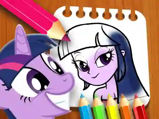 Игра Equestria Girls Coloring Book онлайн