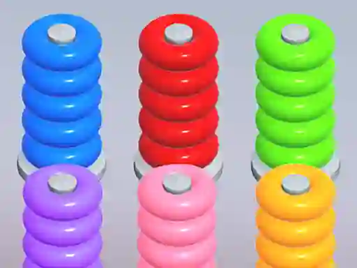 Игра Color Ring Sort онлайн