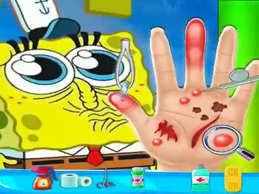 Игра Spongebob Hand Doctor онлайн