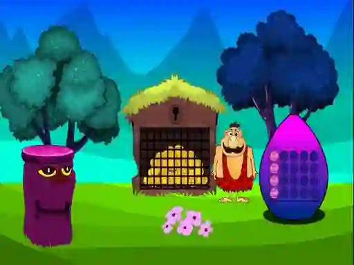 Игра Caveman Treasure Escape онлайн
