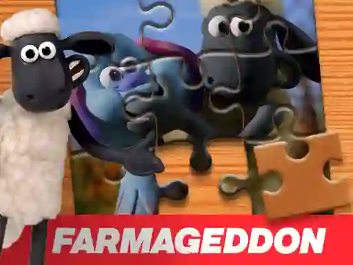 Игра  A Shaun the Sheep Movie Farmageddon Jigsaw Puzzle онлайн