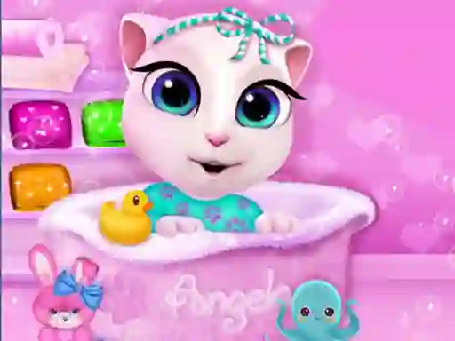 Игра Baby Angela Bathing Time онлайн