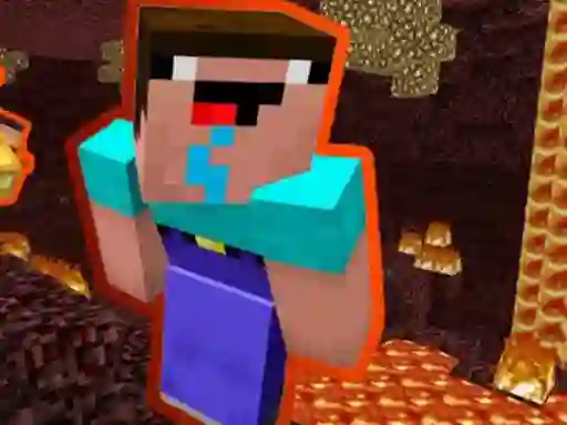 Игра Noob Parkour: Nether онлайн