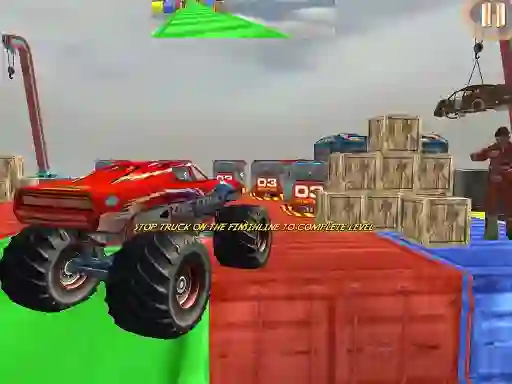 Игра Monster Truck Driving Stunt Game Sim онлайн