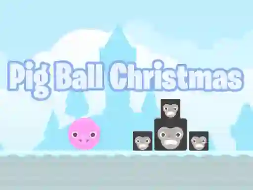 Игра Pig Ball Christmas онлайн