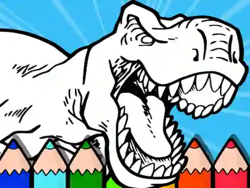 Игра Coloring Dinos For Kids онлайн