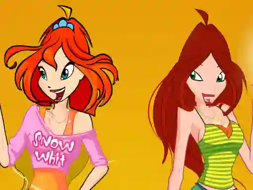 Игра Bloom and Flora Dress Up онлайн