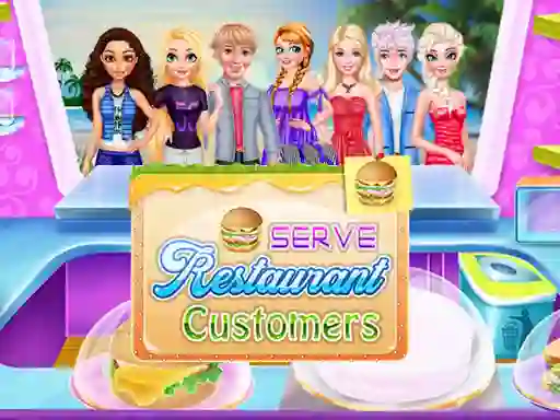 Игра Serve Restaurant Customers онлайн