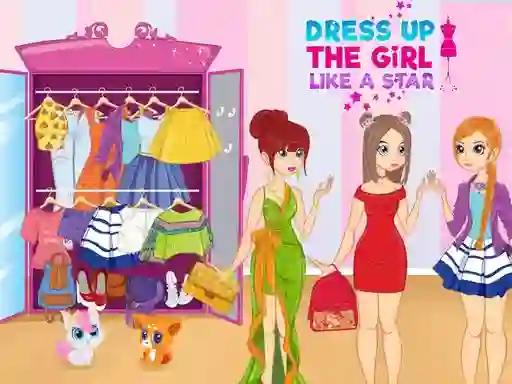 Игра Dress Up The Girl Like A Star онлайн