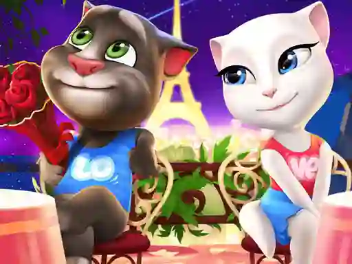 Игра Talking Tom and Angela Coloring онлайн