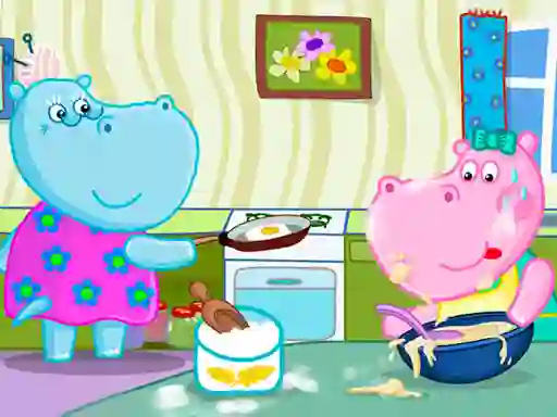 Игра Hippo Cooking School онлайн