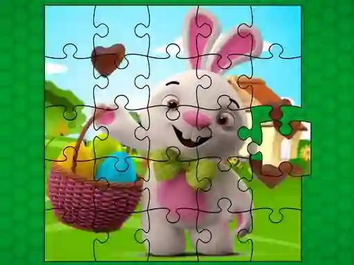 Игра Easter Bunny Eggs Jigsaw онлайн