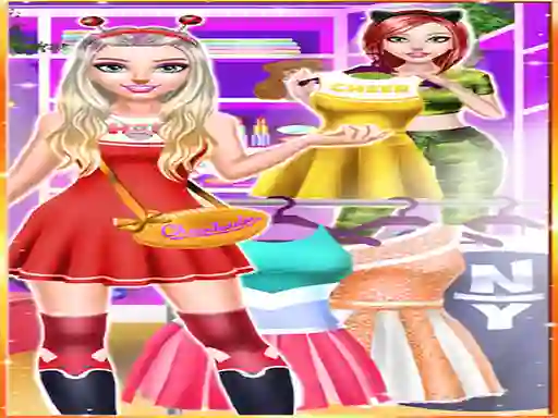 Игра Cheerleader Magazine Girls Dress Up онлайн