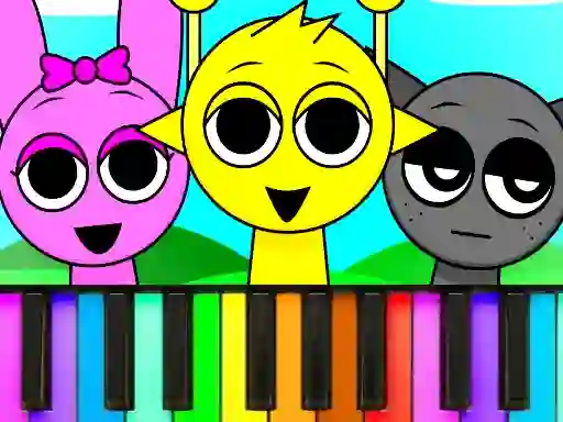 Игра Sprunki Piano Explorer онлайн