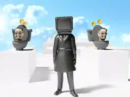 Игра Skibidi Toilet Parkour run онлайн