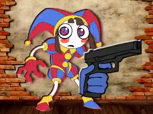 Игра Pomni Maze Shooter онлайн