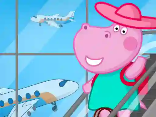 Игра Hippo Family Airport Adventure онлайн