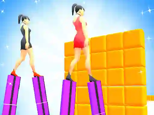 Игра Heels Run Race - Stack Rider онлайн