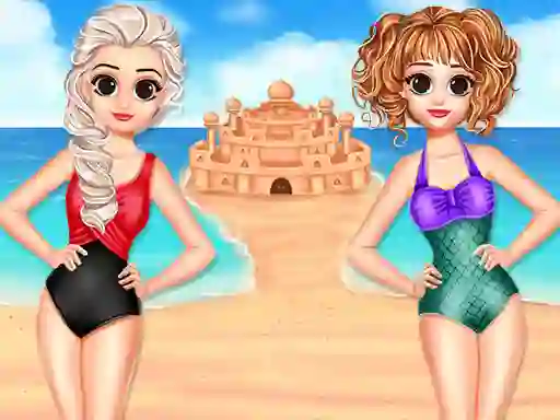 Игра Princess Summer Sand Castle онлайн
